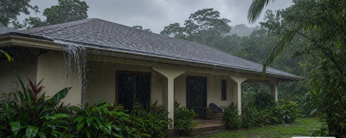 Casa bajo temporal sostenido