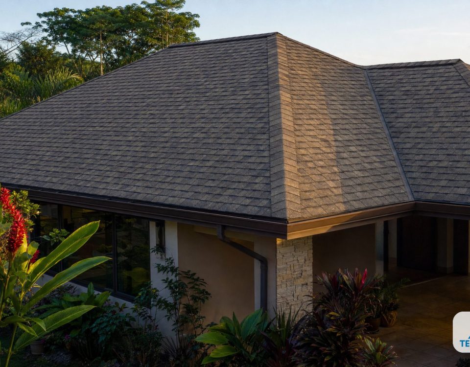 Geometría del techo a la vista